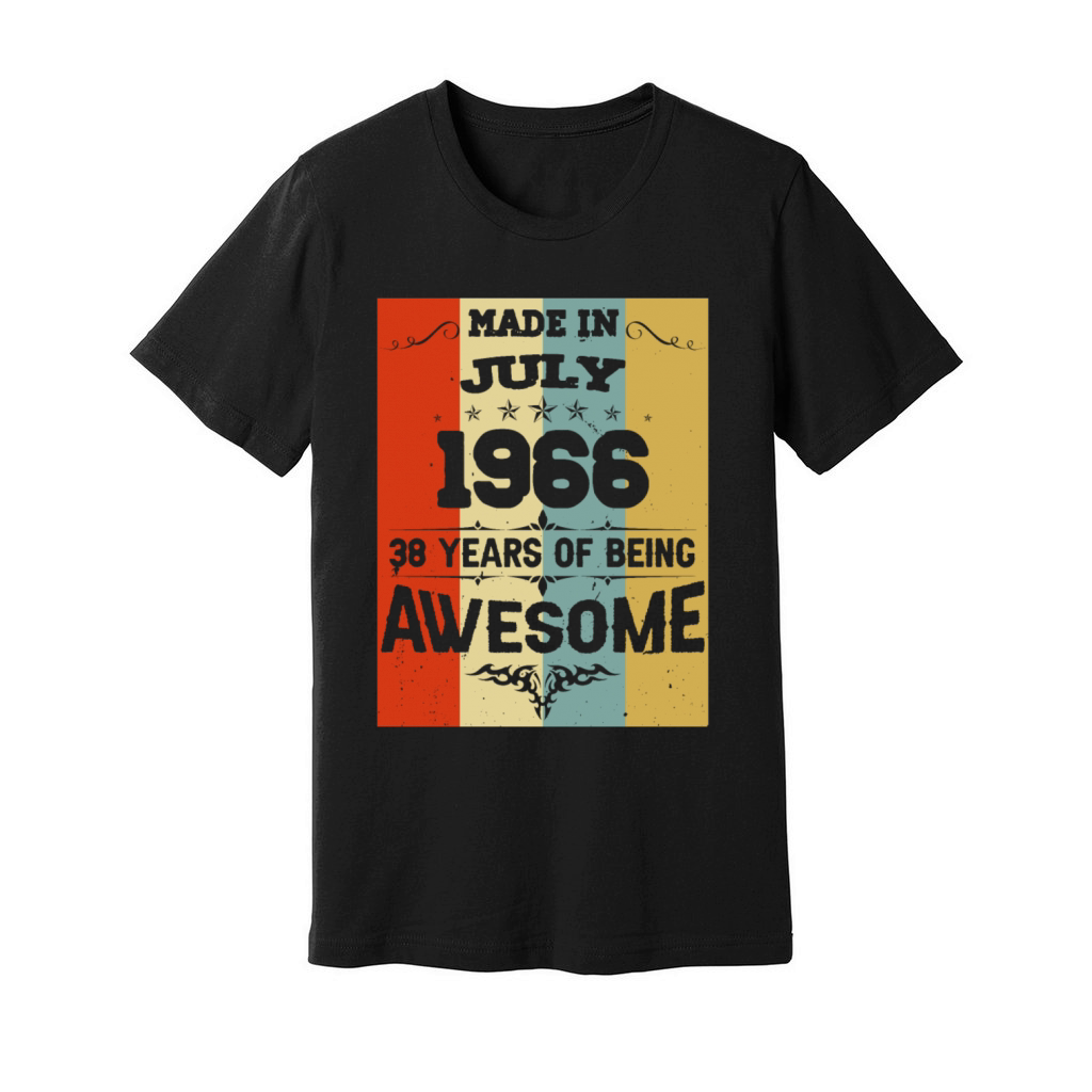 July 1966 Vintage Birthday Present Unisex Jersey Tee