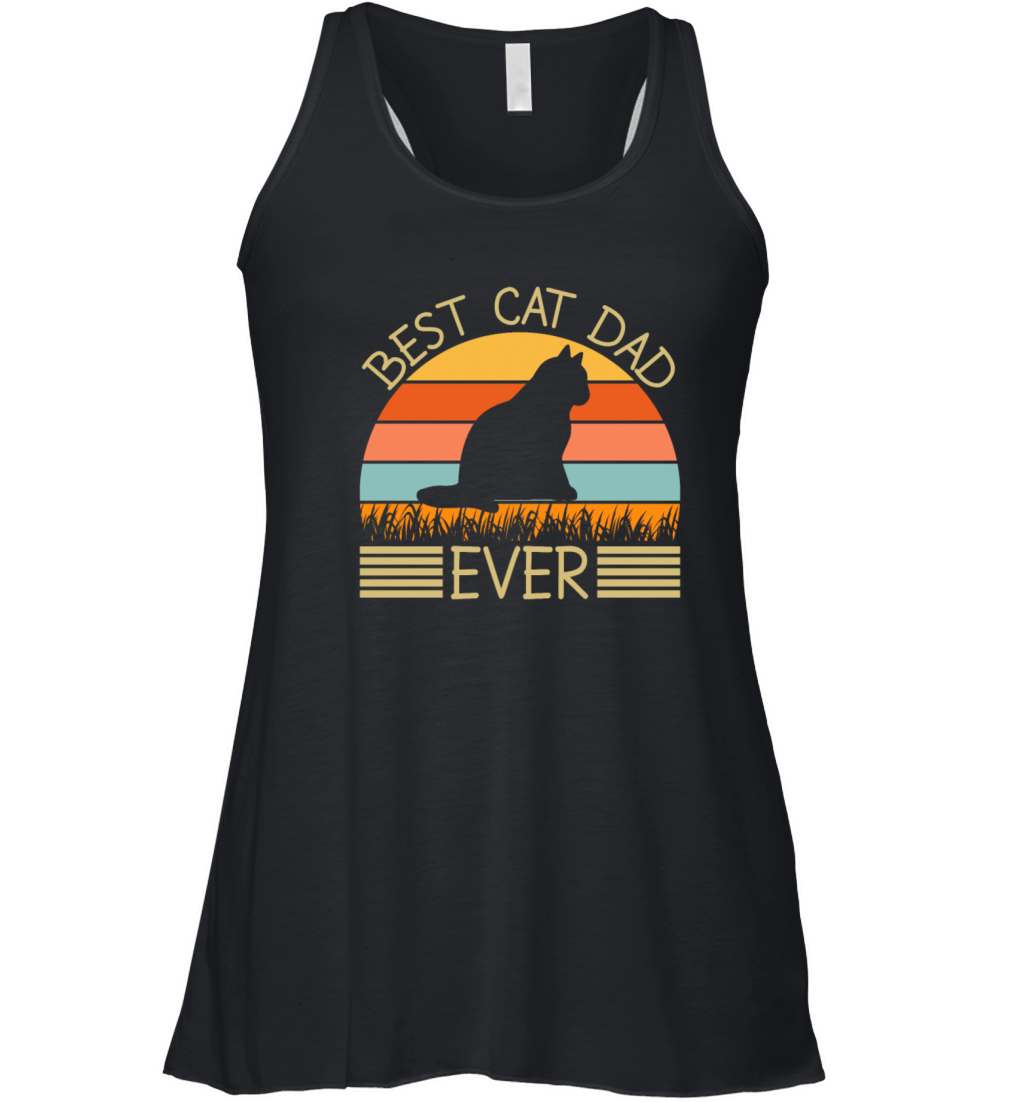 Best Cat Dad Ever Women's Flowy Tank Top