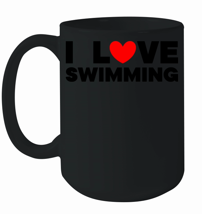 I love swimming Ceramic Mug