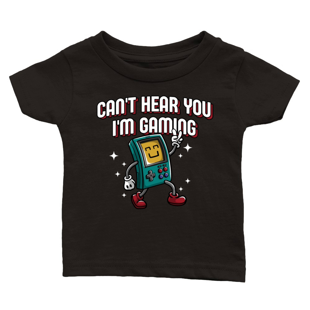 Cant Hear You Im Gaming Introvert Gamer Antisocial Classic Baby Crewneck T-shirt