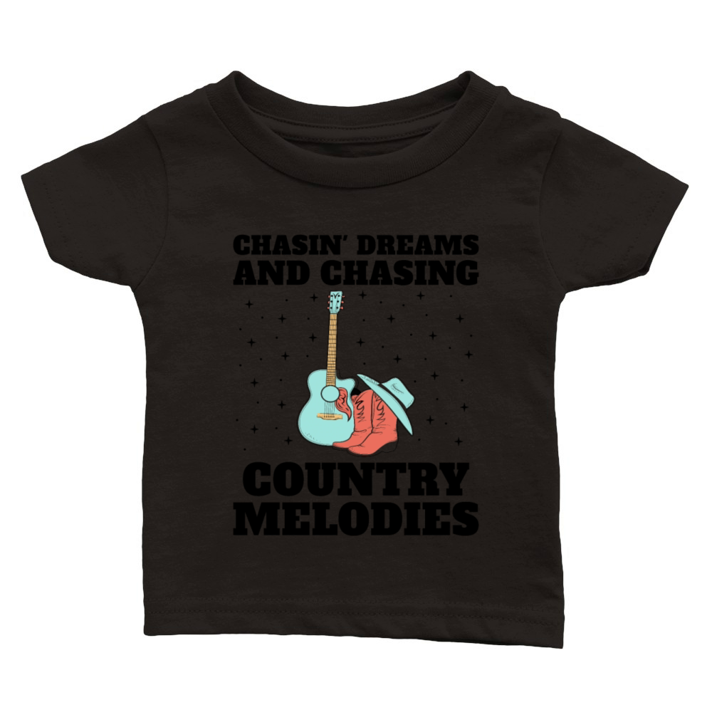 County Music Vintage Music Lover Western Country C Classic Baby Crewneck T-shirt