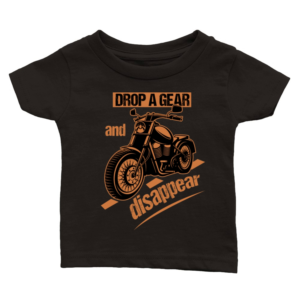 Drop A Gear And Disappear Classic Baby Crewneck T-shirt