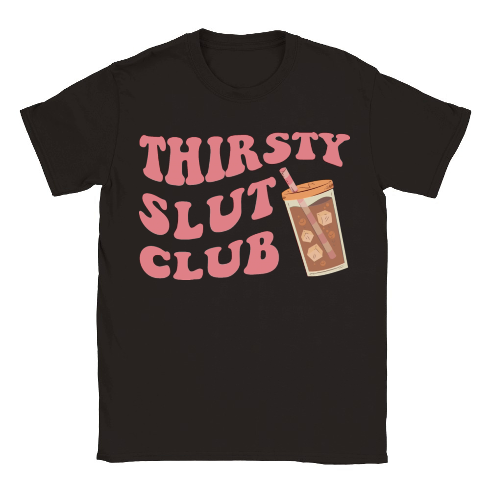 THIRSTY SLUT CLUB Classic Kids Crewneck T-shirt