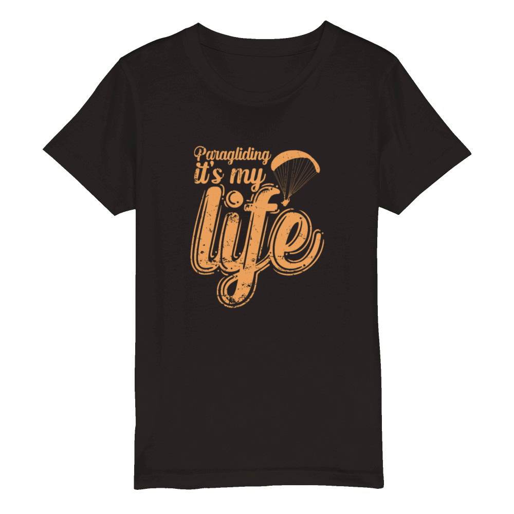 Paragliding is my Life Extreme Sport Organic Kids Crewneck T-shirt