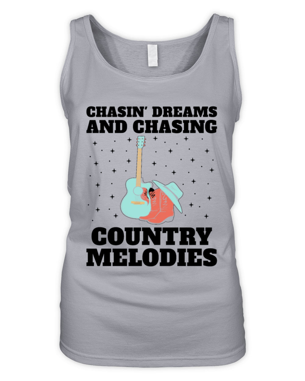 County Music Vintage Music Lover Western Country C Organic Women's Tank Top