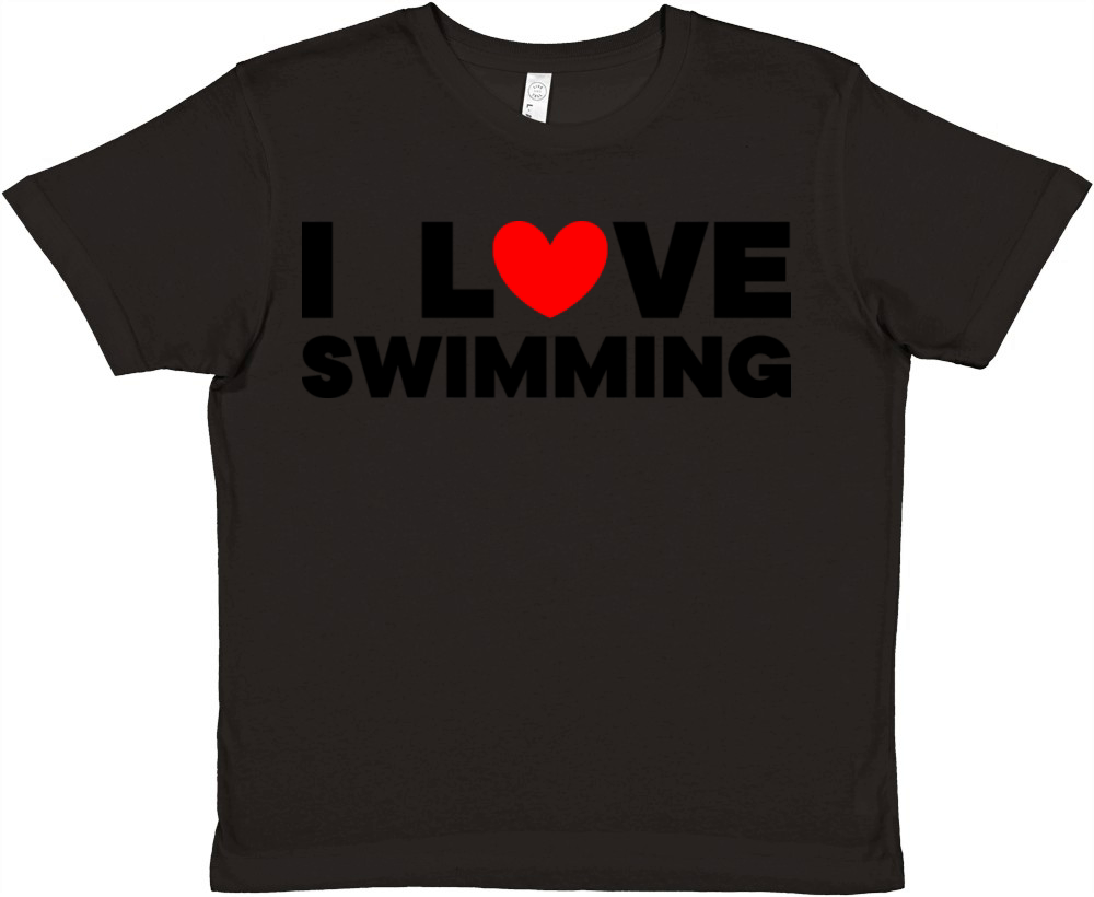 I love swimming Premium Kids Crewneck T-shirt