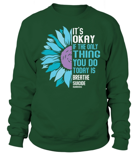 Mental Health Warrior Purple and Teal Sweatshirt Unisex