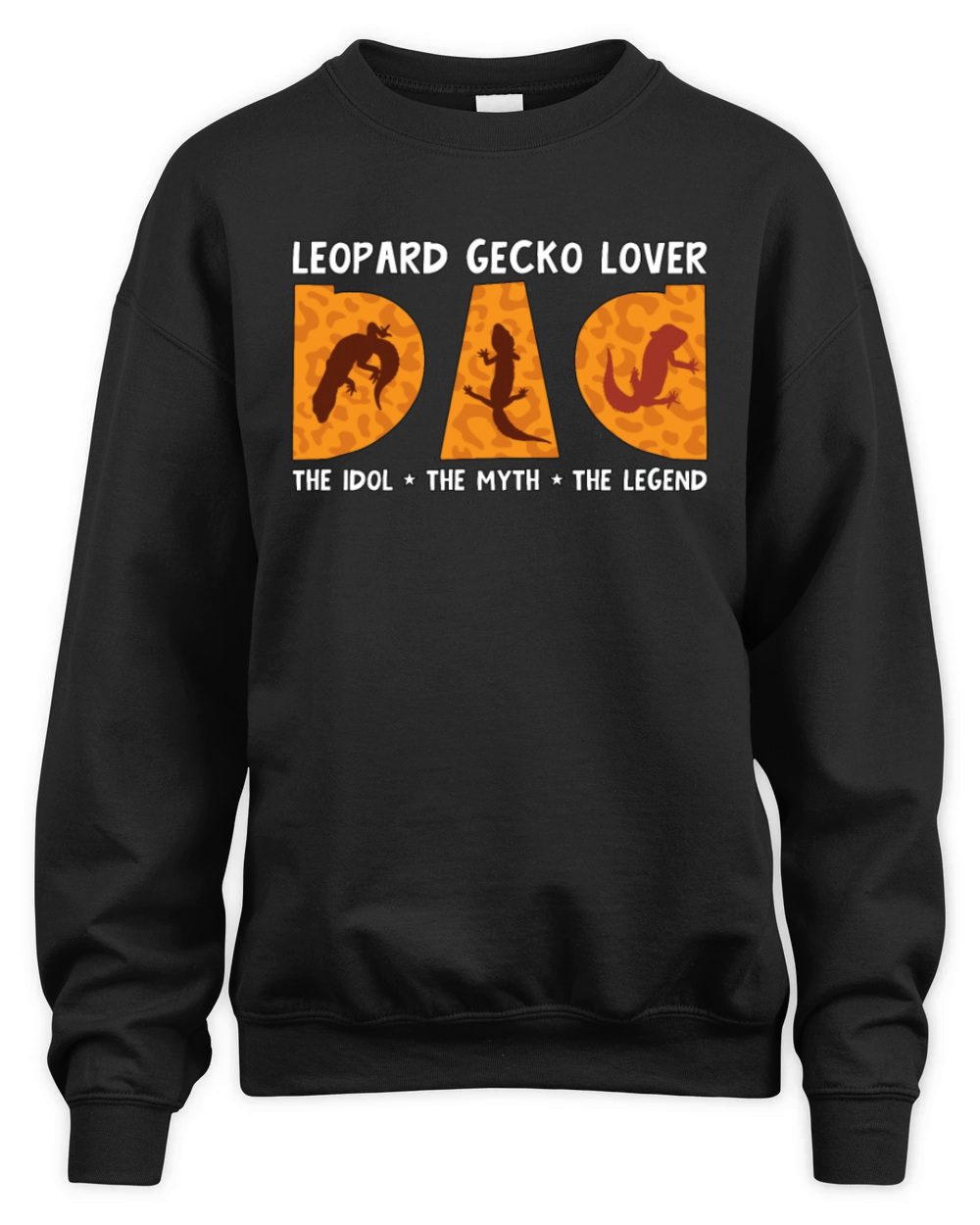 Leopard Gecko Lover Dad The Idol The Gecko Owner Unisex Premium Crewneck Sweatshirt