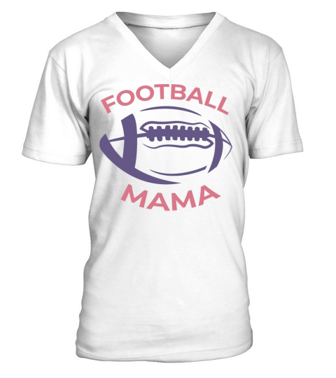 Football Mother V-Neck T-shirt