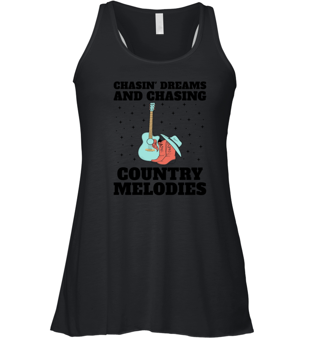 County Music Vintage Music Lover Western Country C Women's Flowy Tank Top