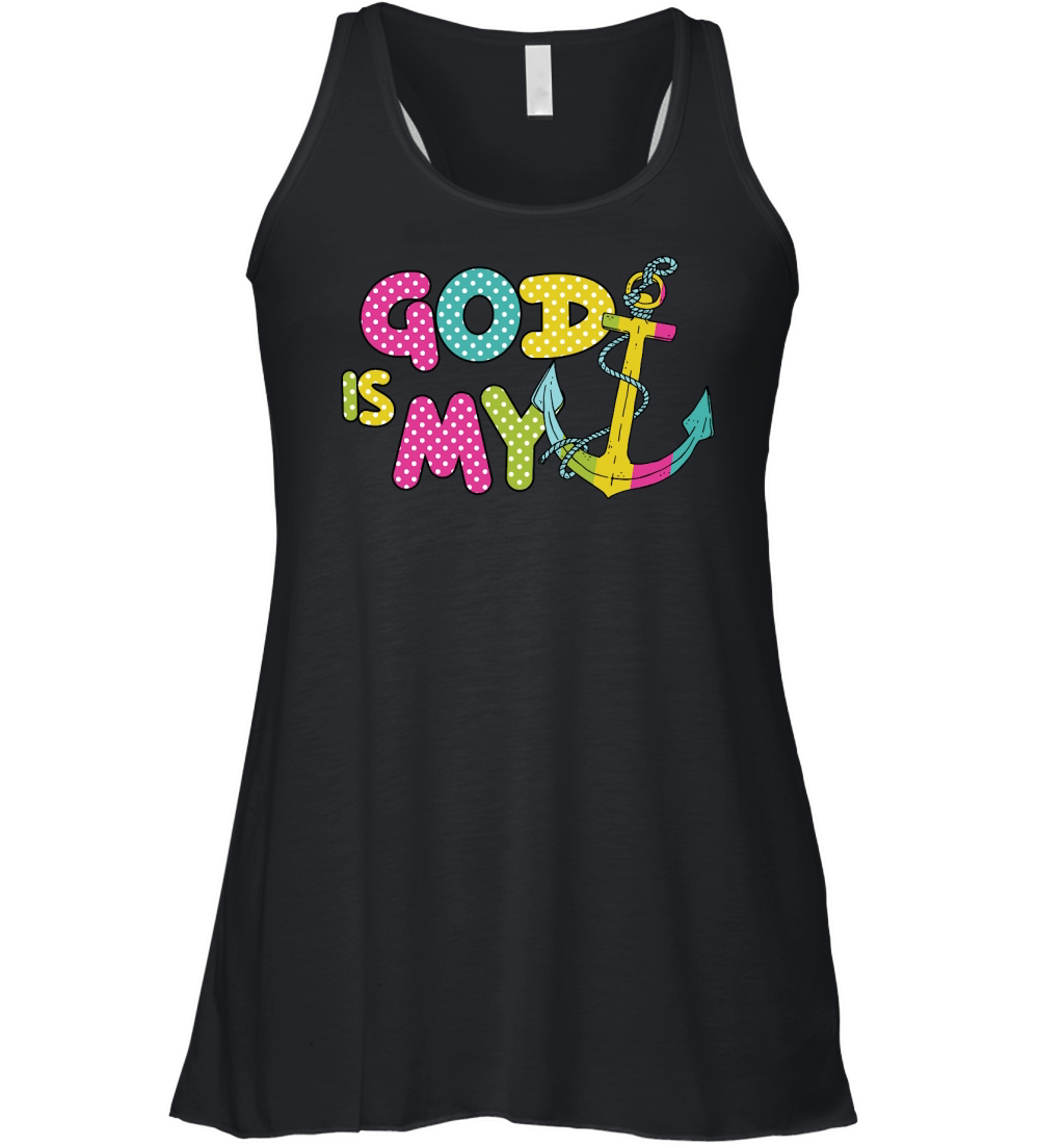 God is My Anchor Women's Flowy Tank Top