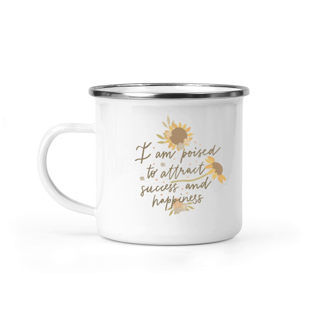 i am poised to attract success and happiness Camping Mug