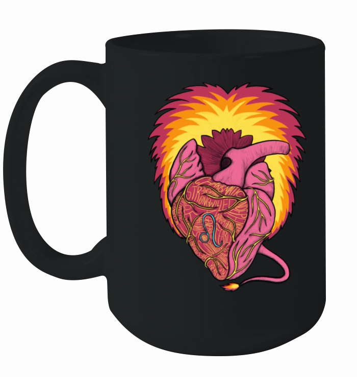 Leo Heart Ceramic Mug
