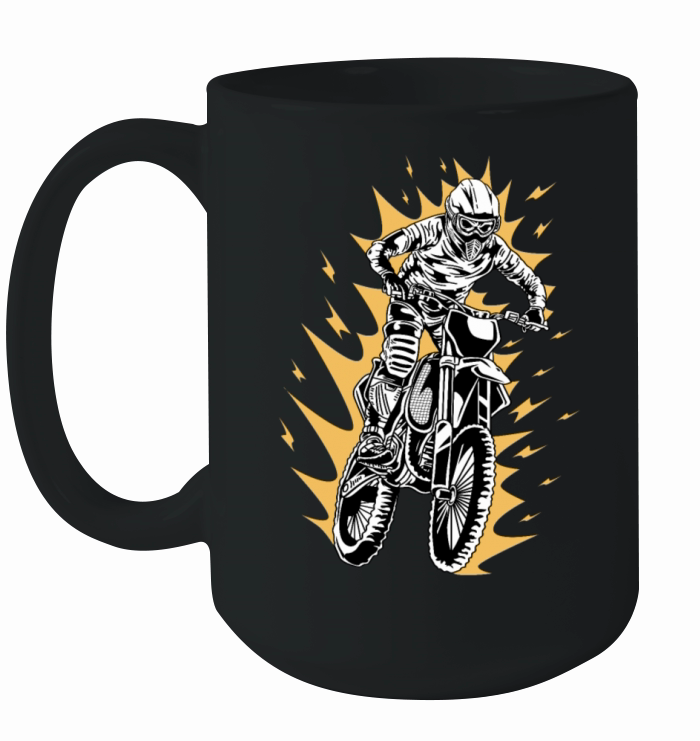 Scary Rider BMX Rider Gift Ceramic Mug