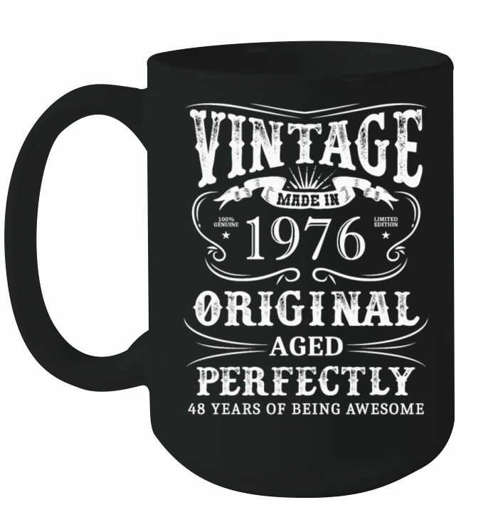 Vintage Made In 1976 48 Years Of Being Awesome Ceramic Mug