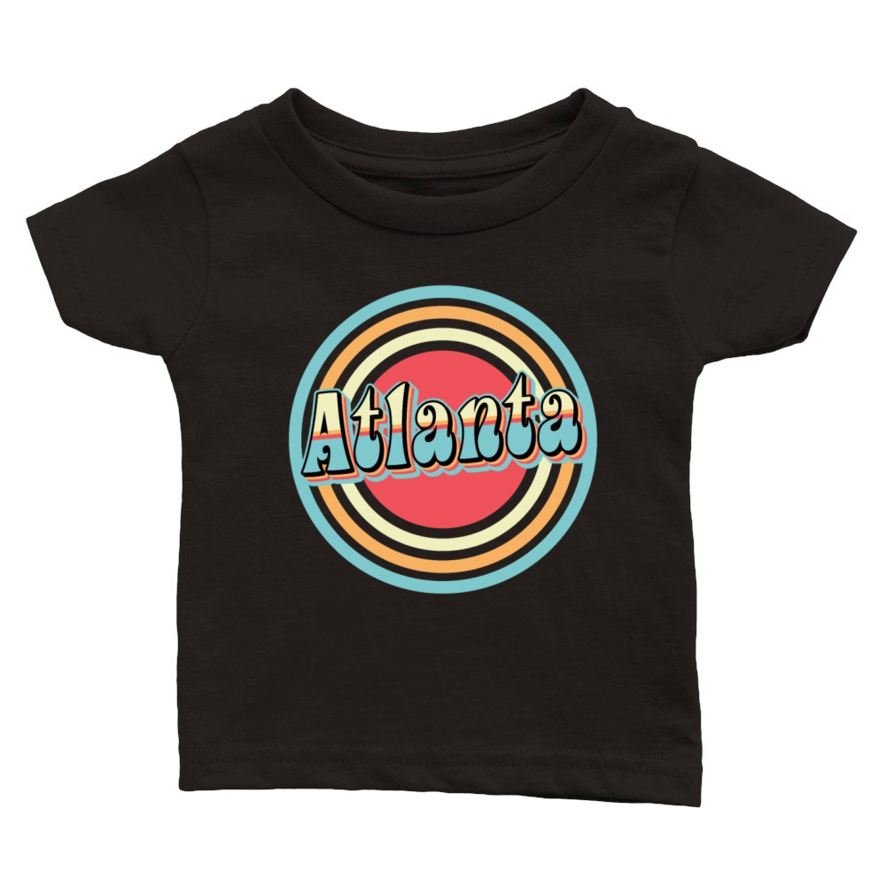 Atlanta Retro Classic Baby Crewneck T-shirt