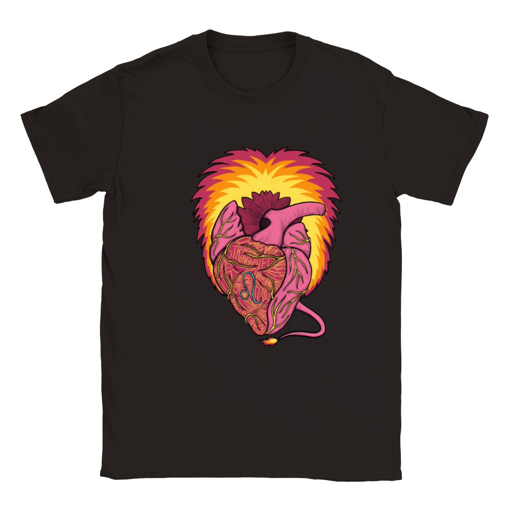 Leo Heart Classic Kids Crewneck T-shirt