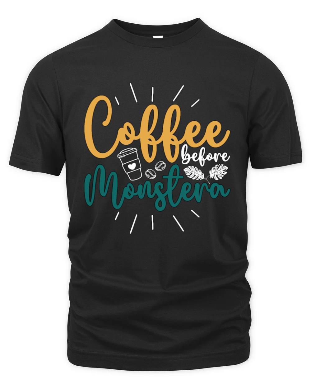 Monster Lover Coffee Before Gardening Coffee Lover Organic Unisex T-shirt