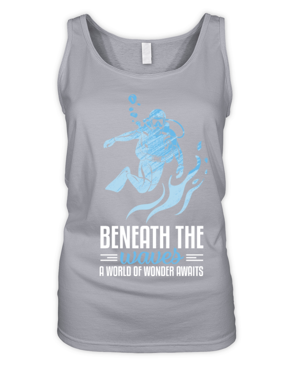 Beneath the Waves a world of wonder awaits Organic Women's Tank Top