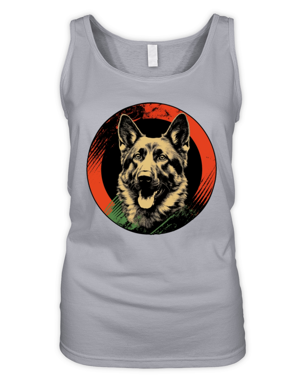 German Shepherd Funny Dog Vintage Retro German Organic Women's Tank Top