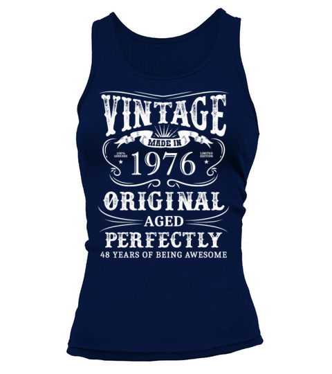 Vintage Made In 1976 48 Years Of Being Awesome Tank top Woman