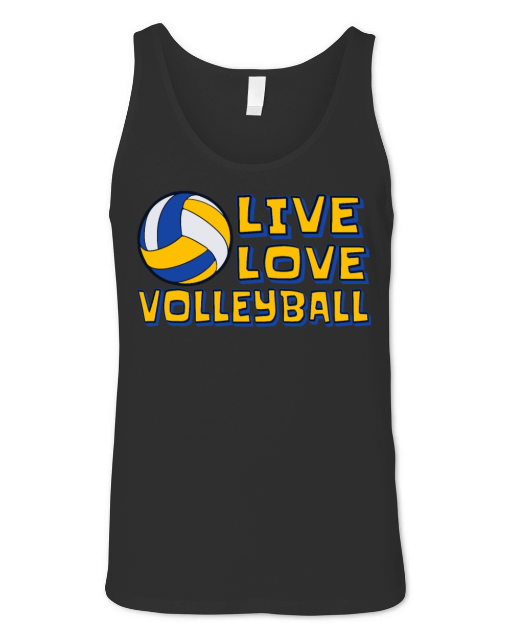 Live Love Volleyball Player Coach Team Trainer Unisex Jersey Tank