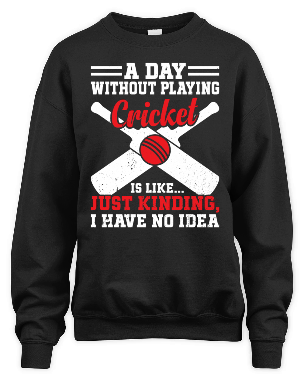A Day Without Playing Cricket Is Like - Cricket Cr Unisex Premium Crewneck Sweatshirt