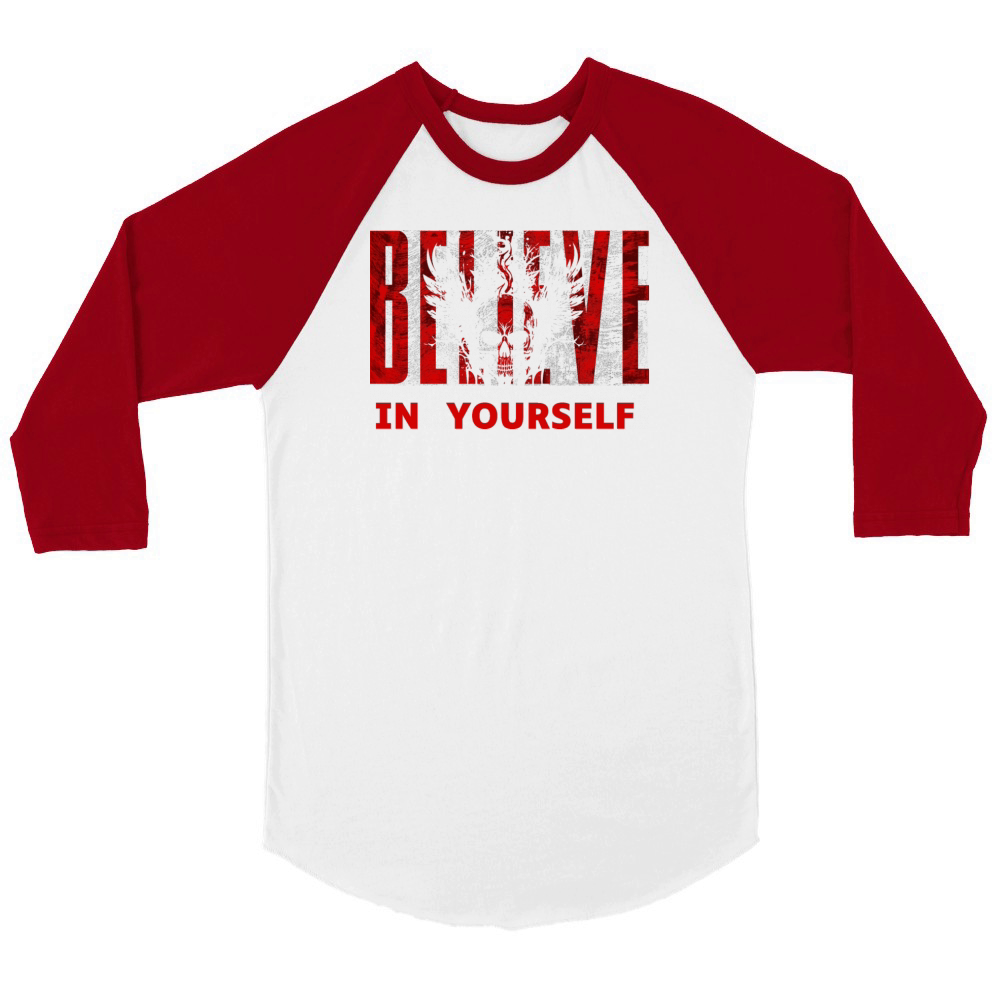 Believe in yourself Unisex ¾ sleeve Raglan T-shirt