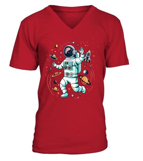 Space Adventure V-Neck T-shirt