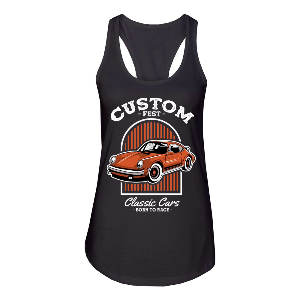 Classic Car Custom Fest Women's Racerback Tank