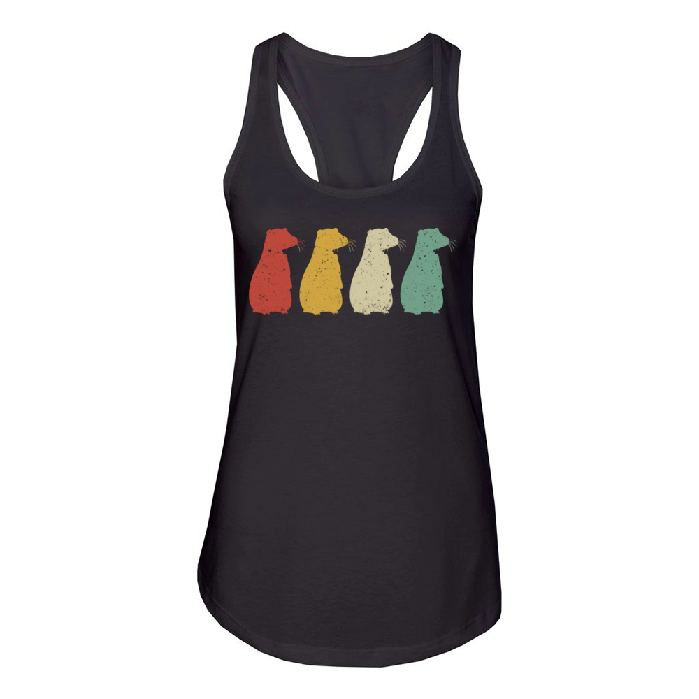 Retro Prairie Dog Women's Racerback Tank