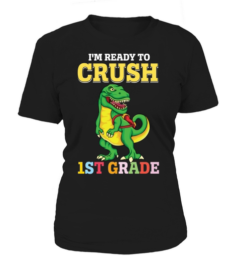 T rex Dinosaur Back to School 1st grade Women's T-Shirt