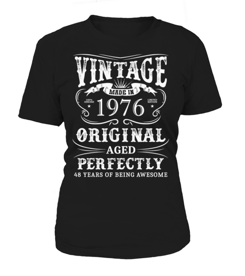 Vintage Made In 1976 48 Years Of Being Awesome Women's T-Shirt