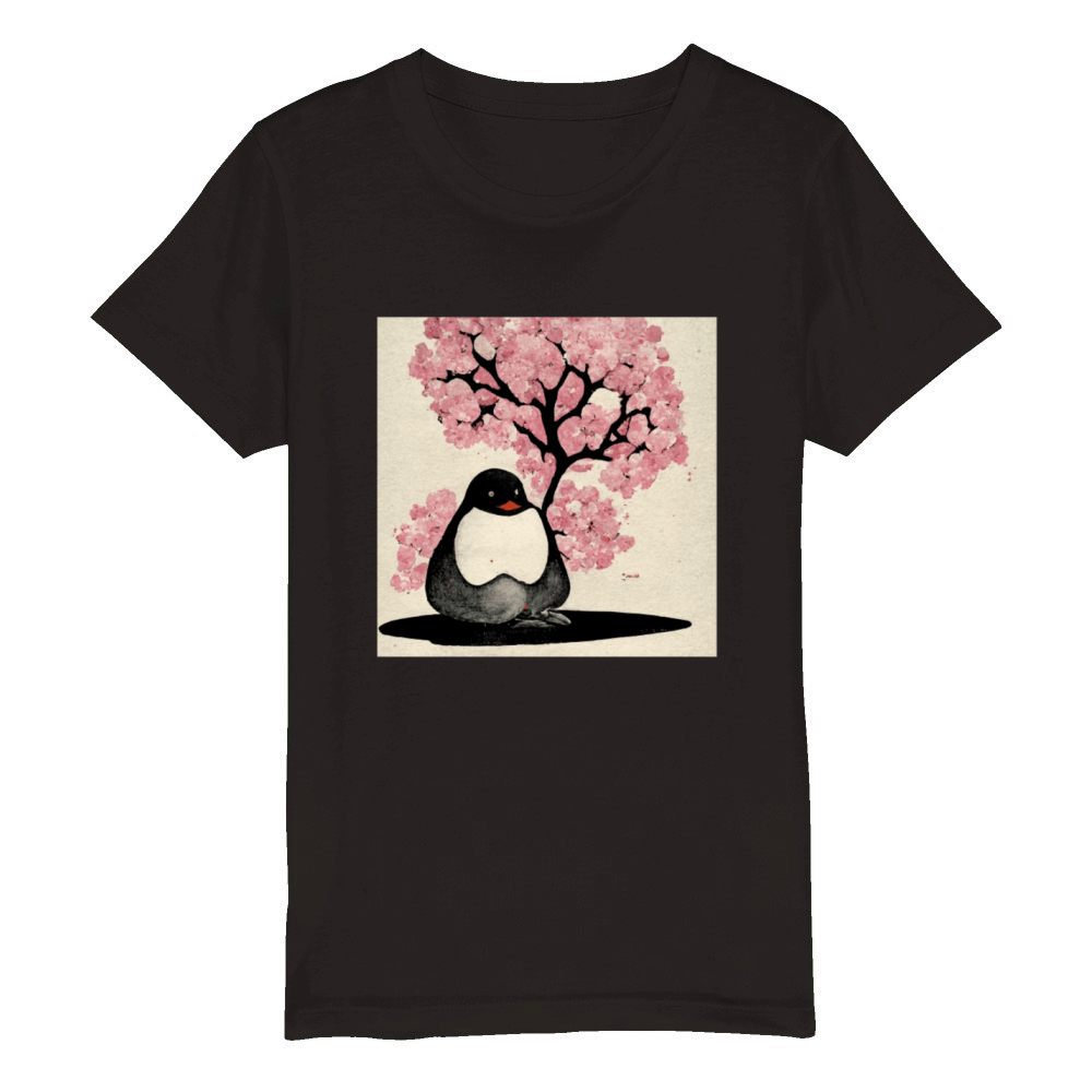 Emperor Sea Bird King Penguin Lover Penguin Organic Kids Crewneck T-shirt