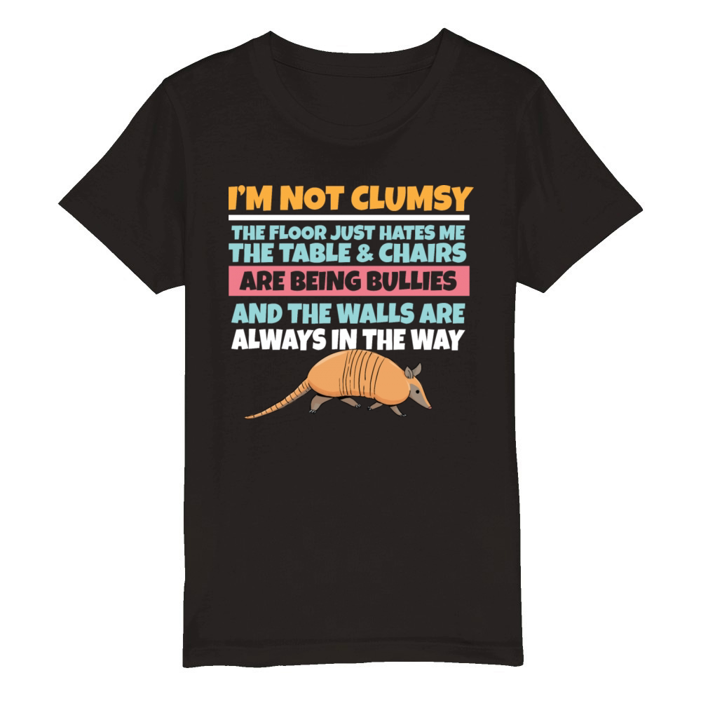 Im Not Clumsy The Floor Hates Me Foolish Organic Kids Crewneck T-shirt