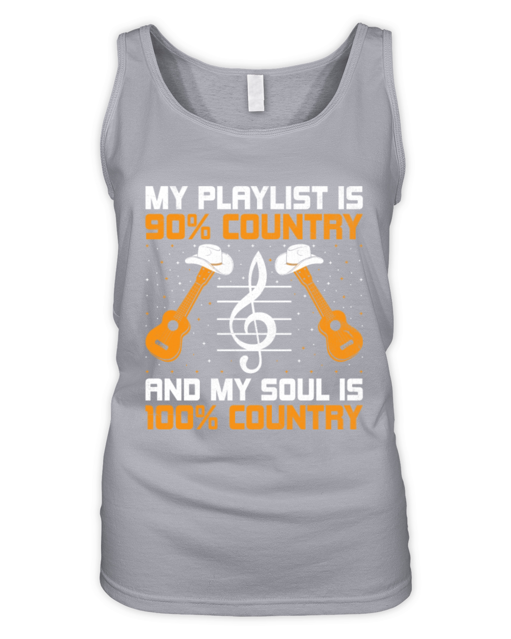 County Music Vintage Music Lover Western Country C Organic Women's Tank Top
