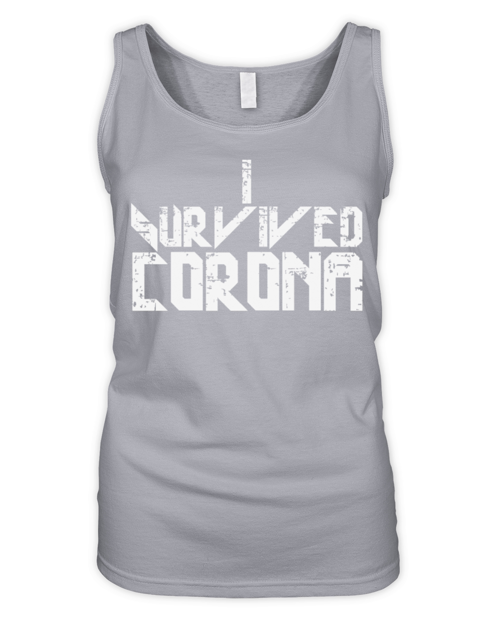 I survived Corona slogan Organic Women's Tank Top