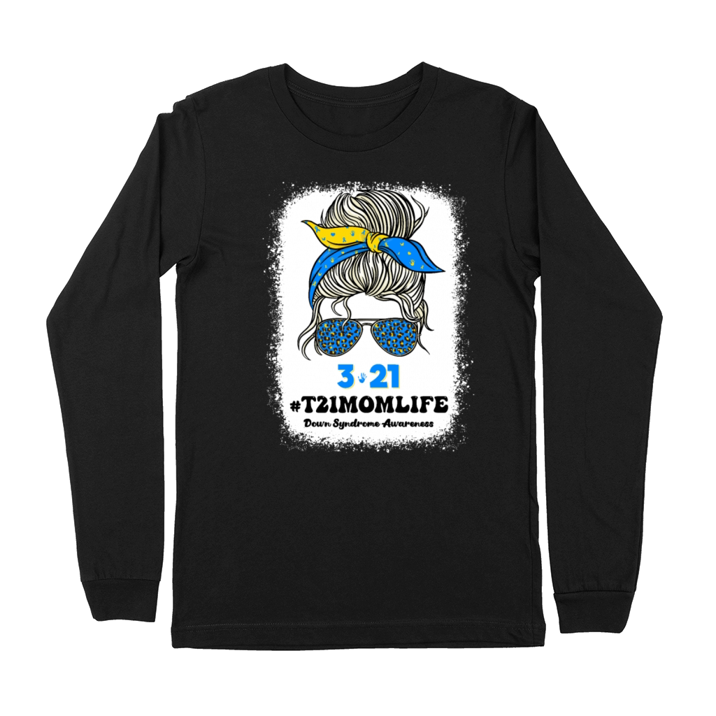 T21 World Down Syndrome Day 321 Awareness Support Premium Long Sleeve
