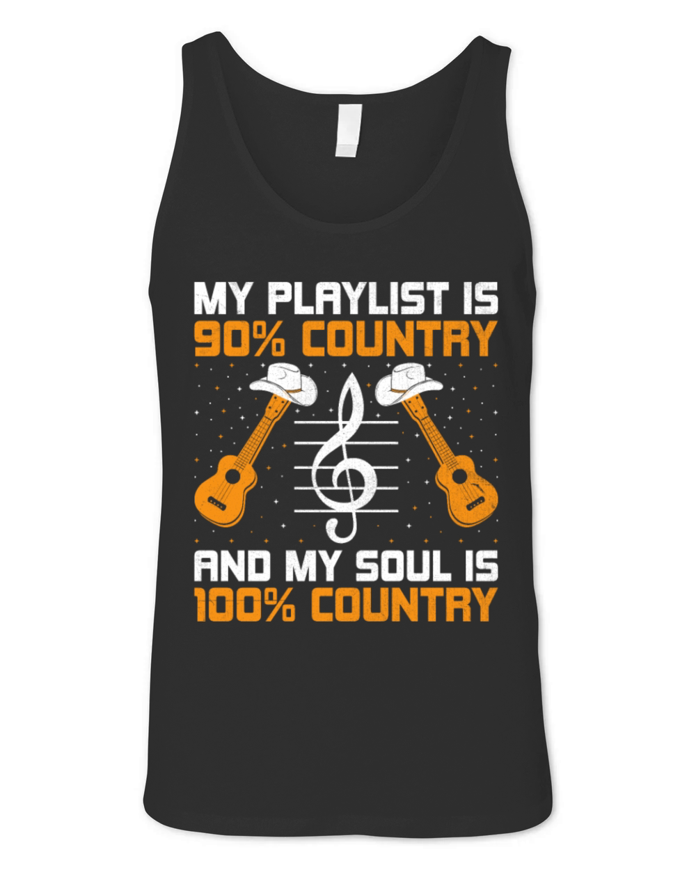 County Music Vintage Music Lover Western Country C Unisex Jersey Tank