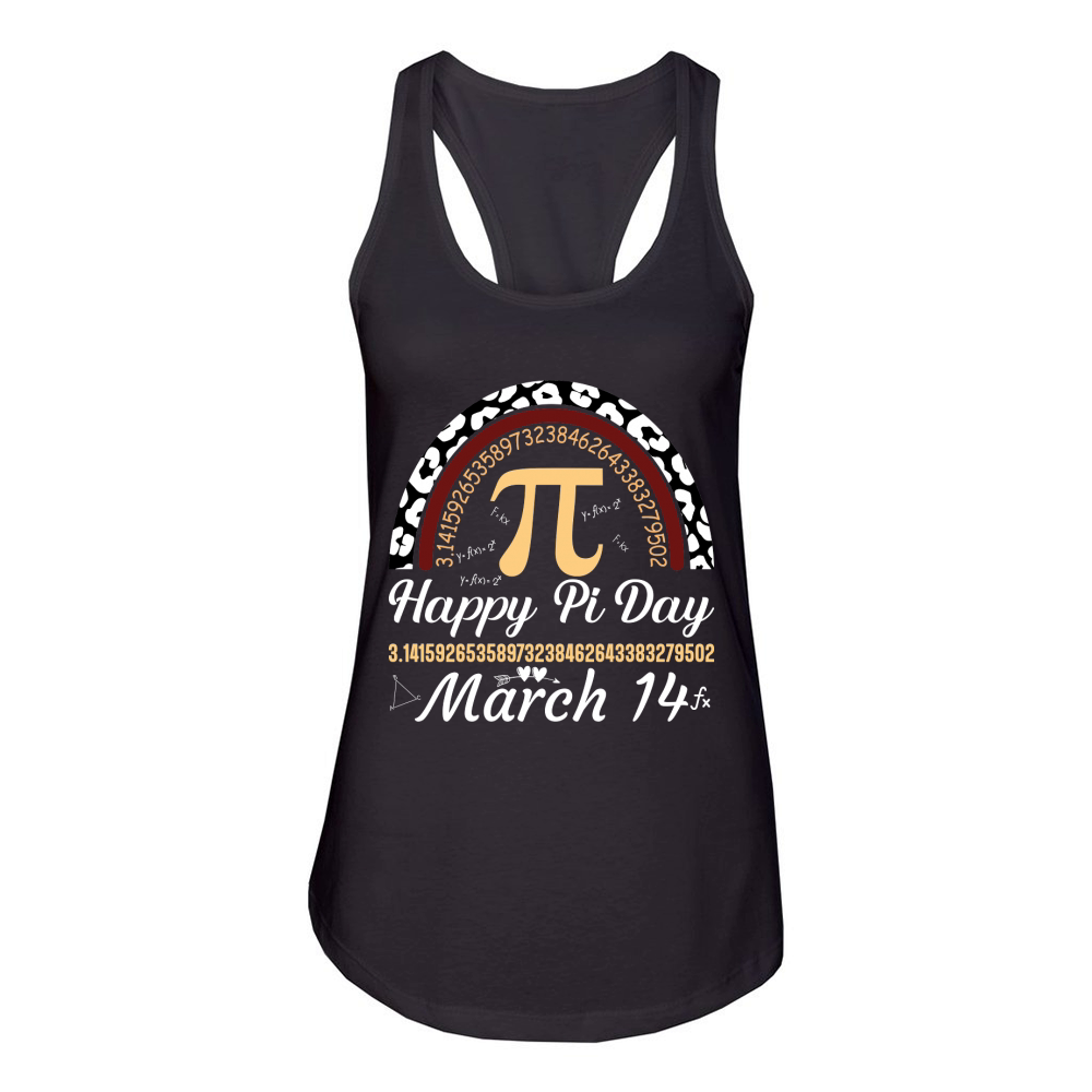 Happy Pi Day march Women's Racerback Tank