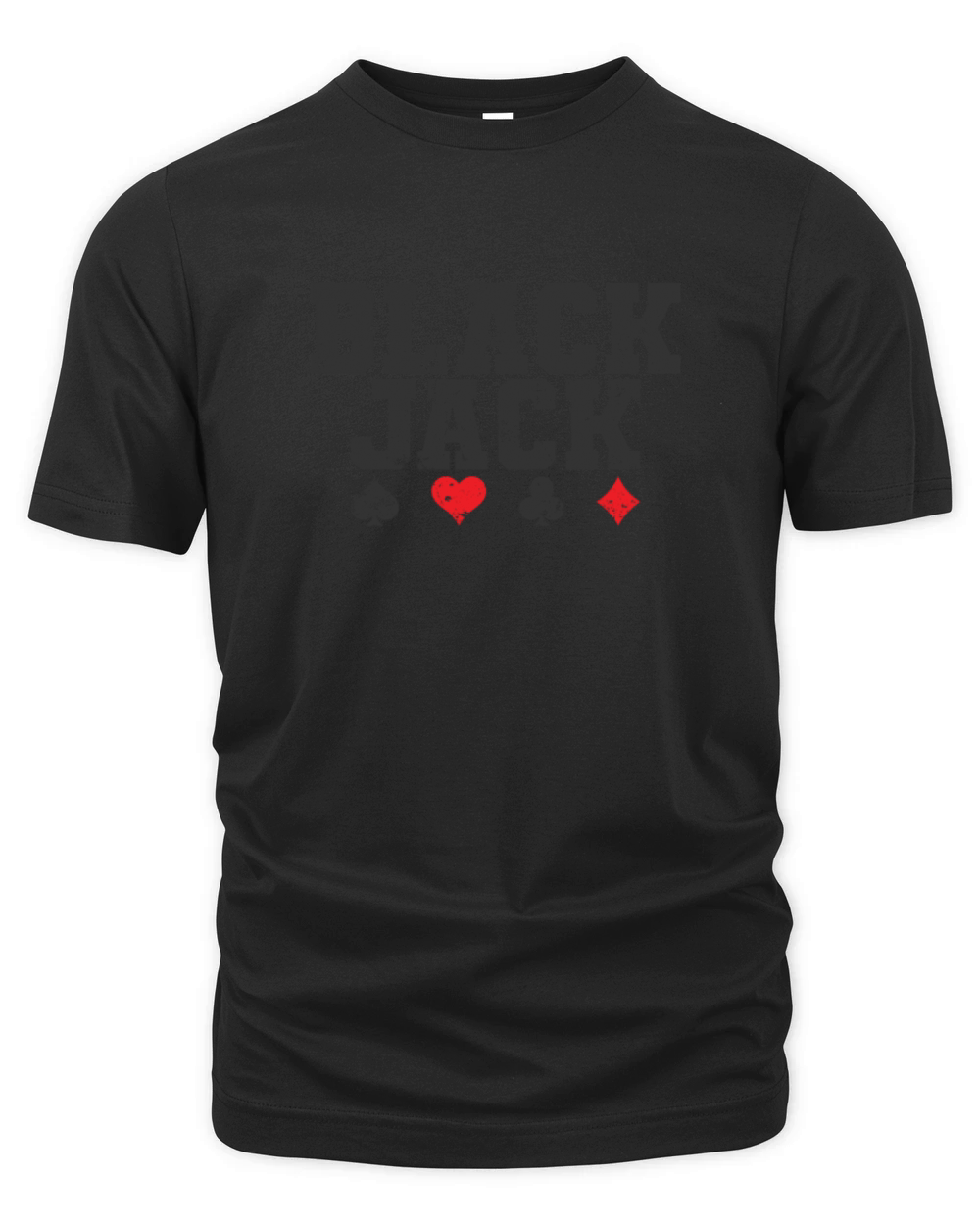 Blackjack USA Card Game Casino USA Organic Unisex T-shirt