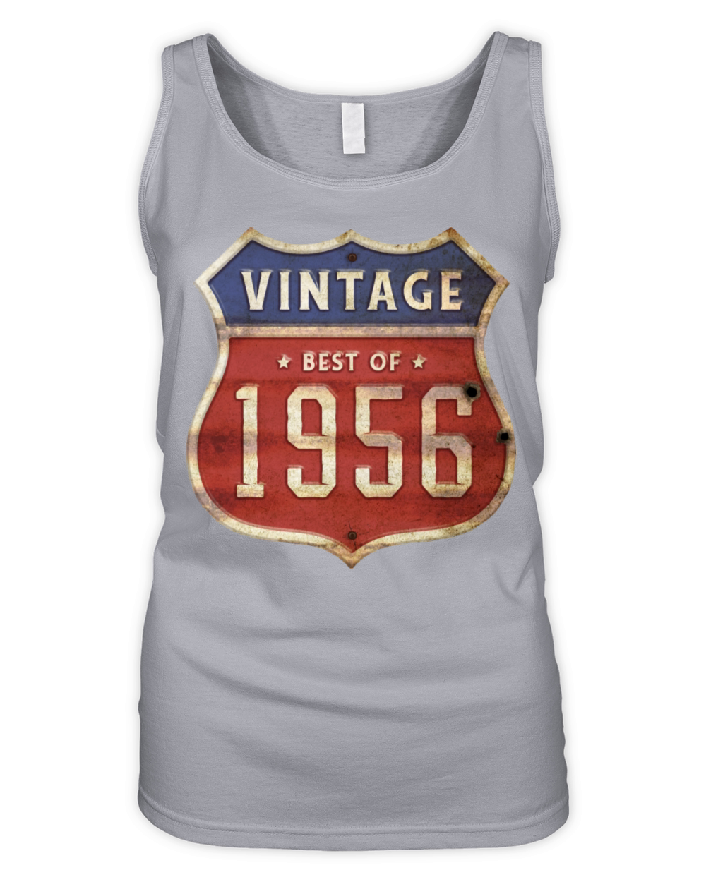 68 Years Old Vintage 1956 Limited Edition 68th Organic Women's Tank Top