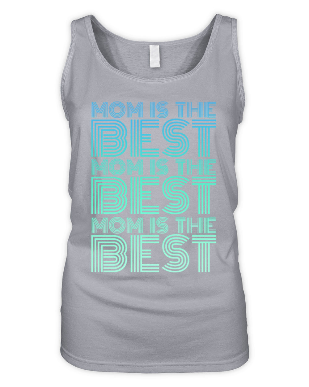 Mom is the Best Vintage Organic Women's Tank Top