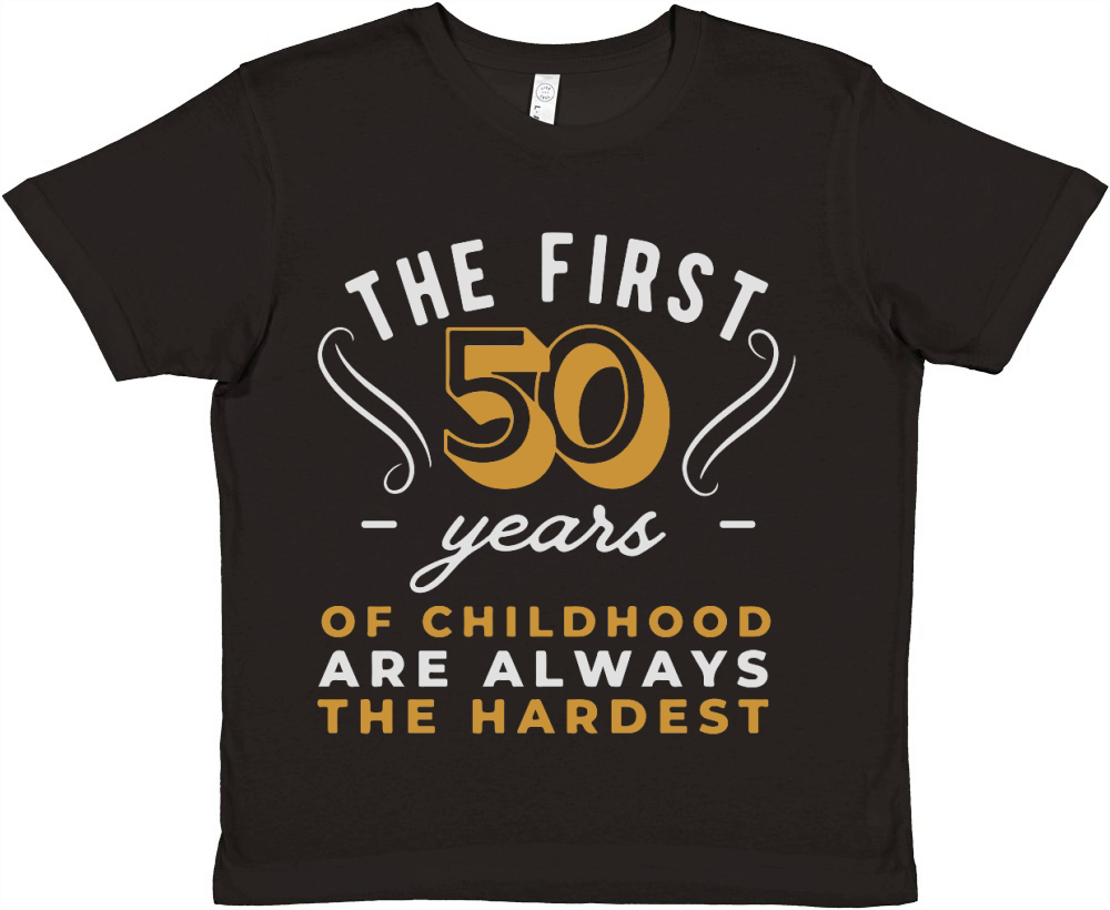 Funny 50th Birthday Premium Kids Crewneck T-shirt