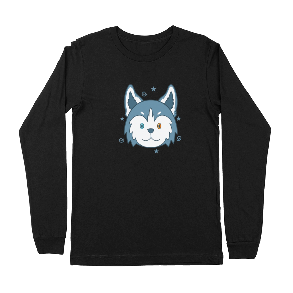 Husky sled Dog with colorful Eye Colors Premium Long Sleeve