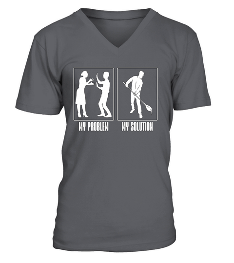 Glassblower My Problem My Solution Pictogram Dad V-Neck T-shirt