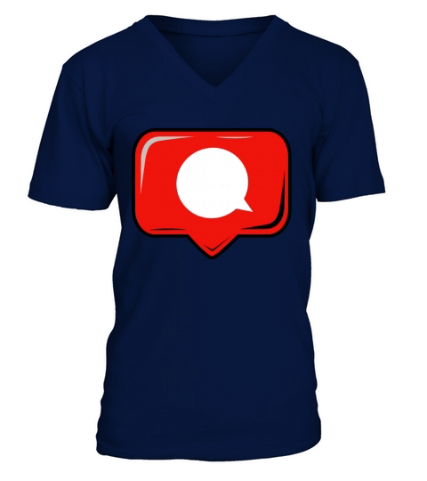 Speech bubble - comment gift idea V-Neck T-shirt