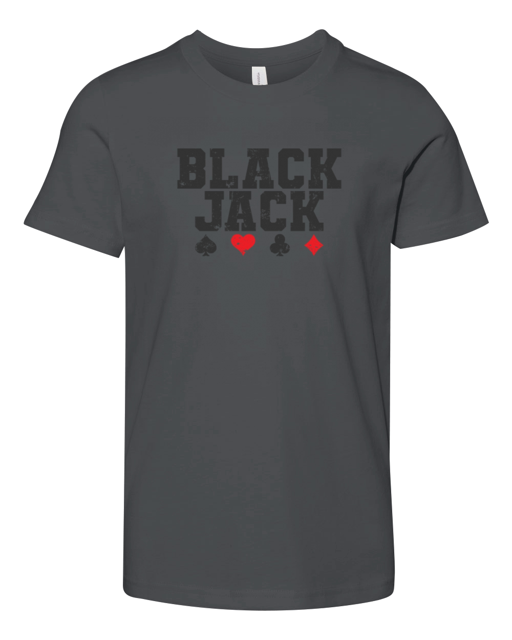 Blackjack USA Card Game Casino USA Youth Unisex Jersey Tee