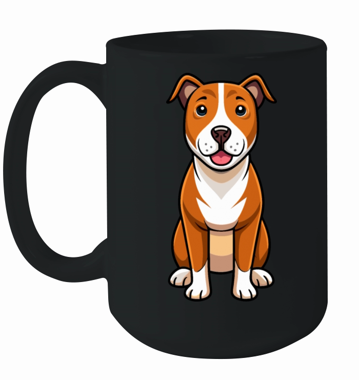 Loyal Staffordshire Terrier Portrait Ceramic Mug