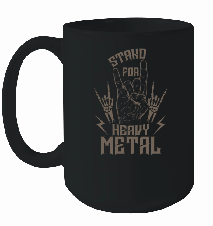 Stand for Heavy Metal Music Band Genre Ceramic Mug